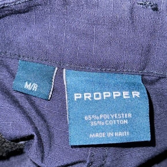 Propper Navy Blue Tactical Pants M/R 65% Polyester 35% Cotton Durable Cargo Pock - Picture 2 of 12